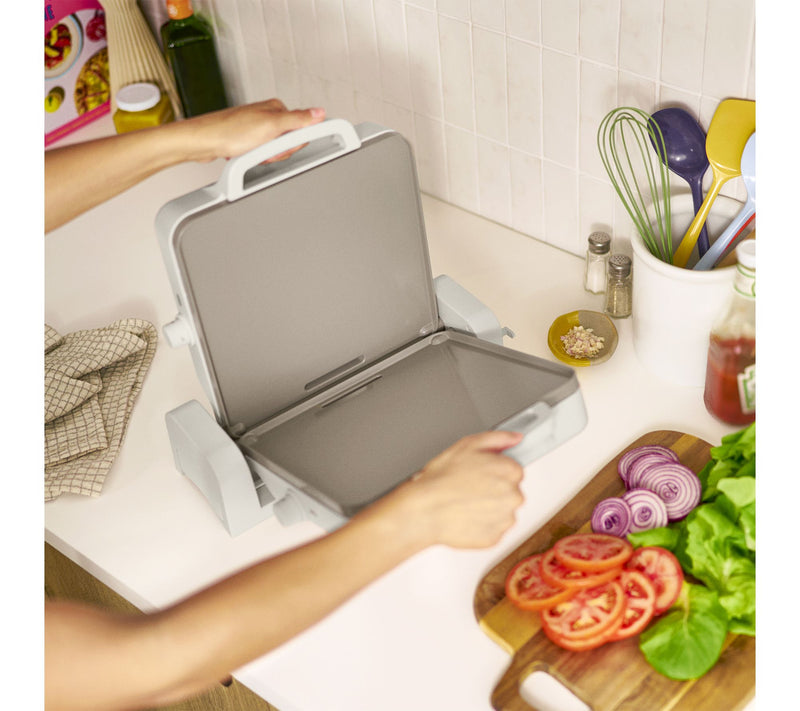 Bella 10" x 20" Ceramic Fold-n-Store Dual TempGriddle — View 8
