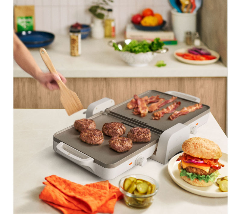 Bella 10" x 20" Ceramic Fold-n-Store Dual TempGriddle — View 5
