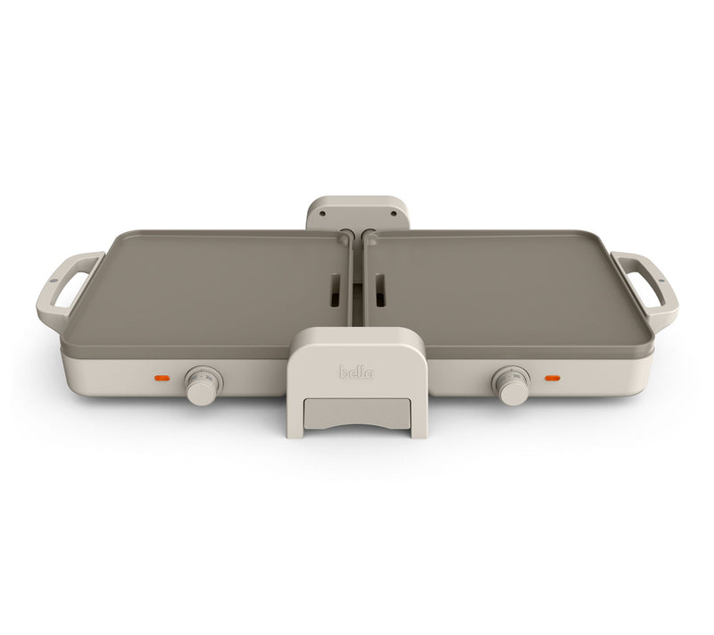 Bella 10" x 20" Ceramic Fold-n-Store Dual TempGriddle — View 3