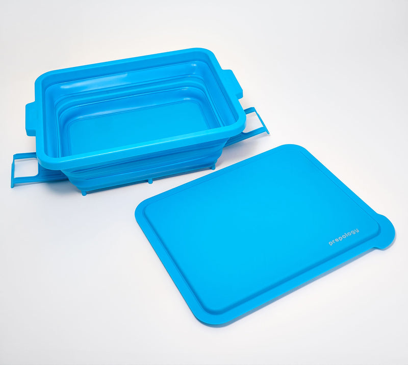 Prepology Collapsible Food Prep Tub w/ Cutting Board & Drain — View 6