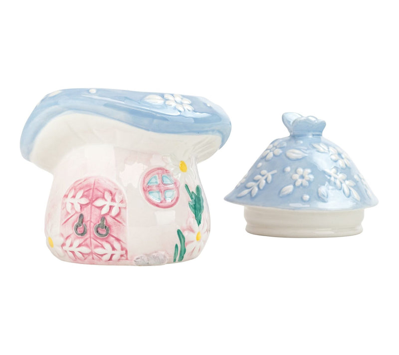 10 Strawberry Street Indigo Mushroom Cottage Canister — View 2