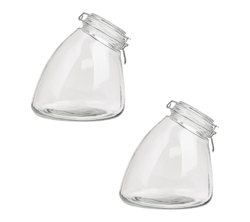 10 Strawberry Street Set of 2 Slope Glass Canisters, Large — View 6