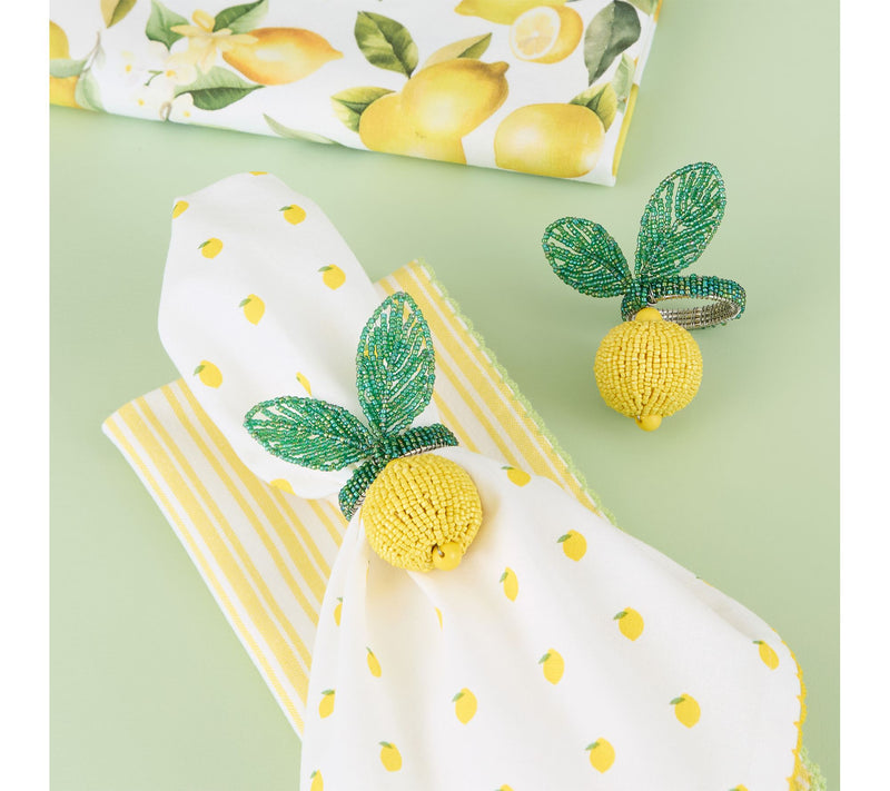 Design Imports Lemon Dots Print Napkin Set of 4 — View 2