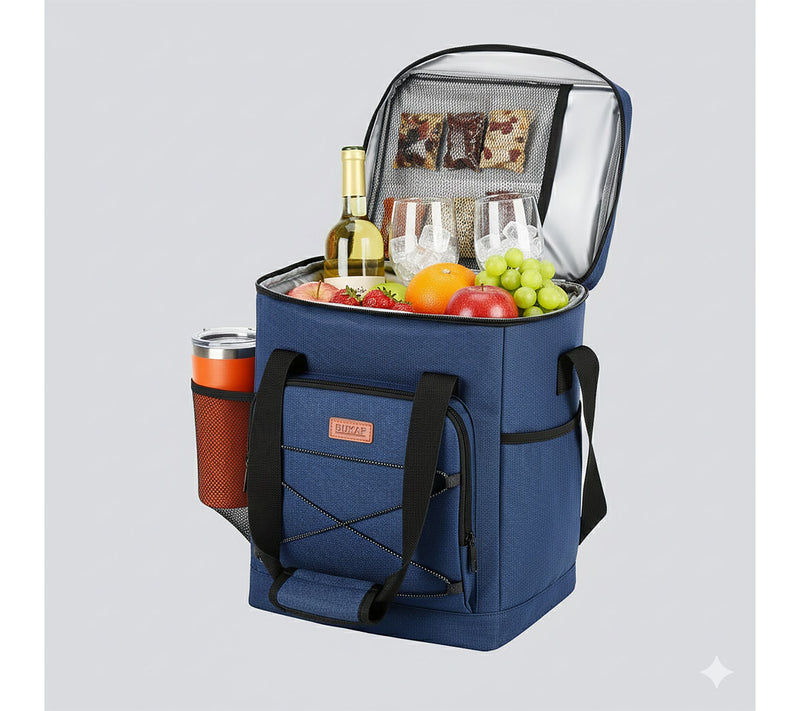 DUKAP DASH Insulated Soft Cooler Tote Bag Blue — View 7