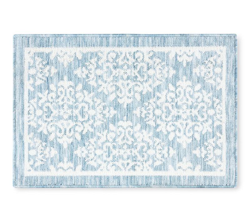 TCLI Walker Damask Medallion Washable 24"x40" Kitchen Mat — View 16