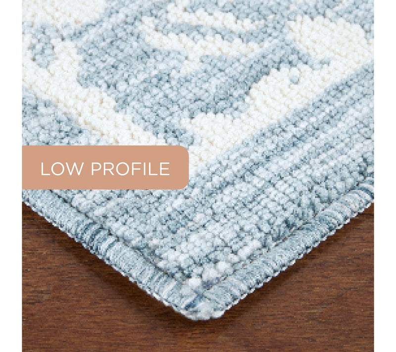TCLI Walker Damask Medallion Washable 24"x40" Kitchen Mat — View 8