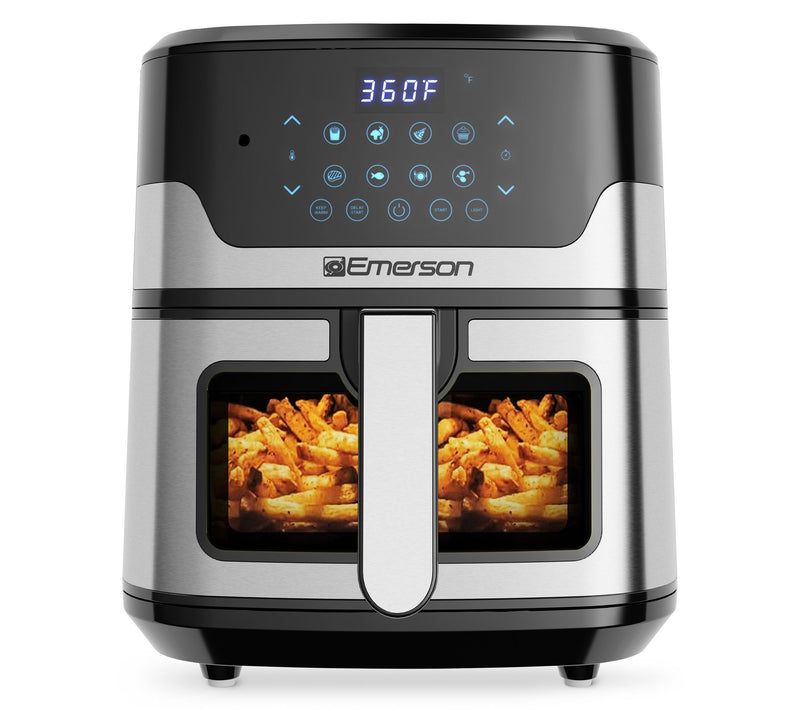 Emerson SmartVoice 5.3 QT Air Fryer, 1000+ Voice Commands No APP — View 3