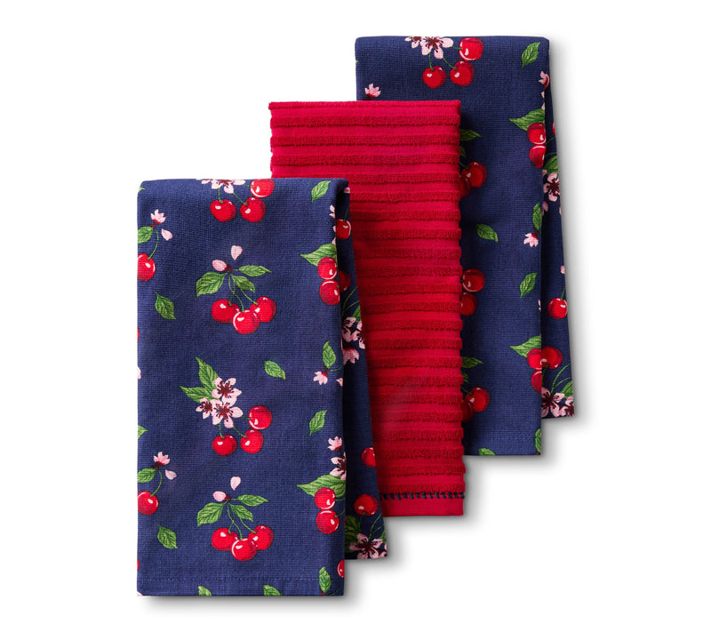 Draper James Cherry Blossom Kitchen Towel 3-Pack Set — Main view