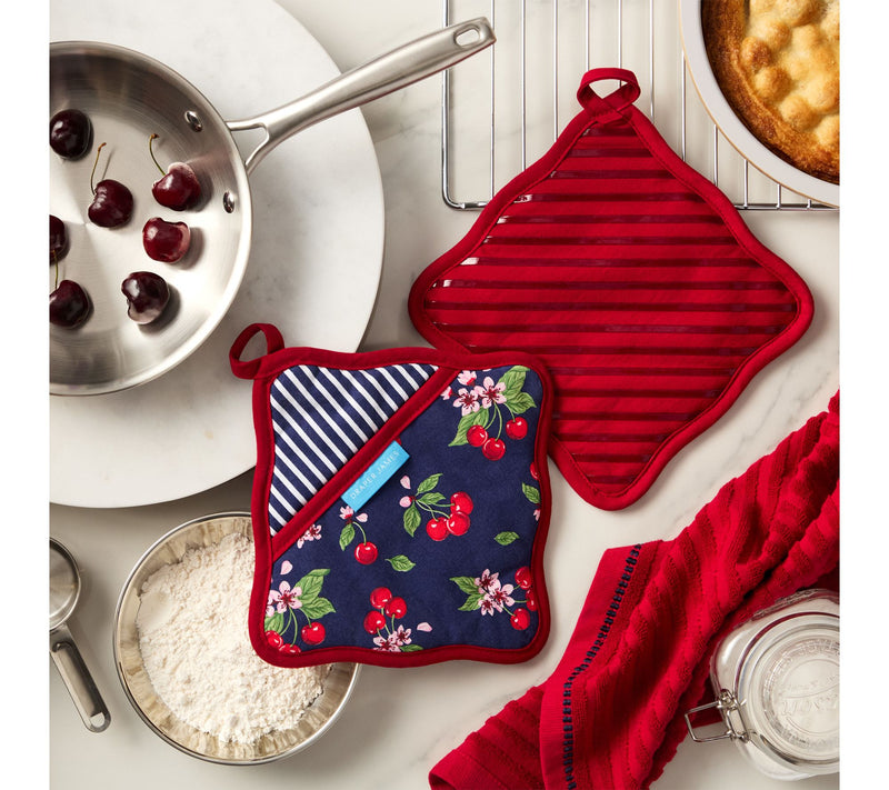 Draper James Cherry Blossom Pot Holder 2-Pack Set — View 3