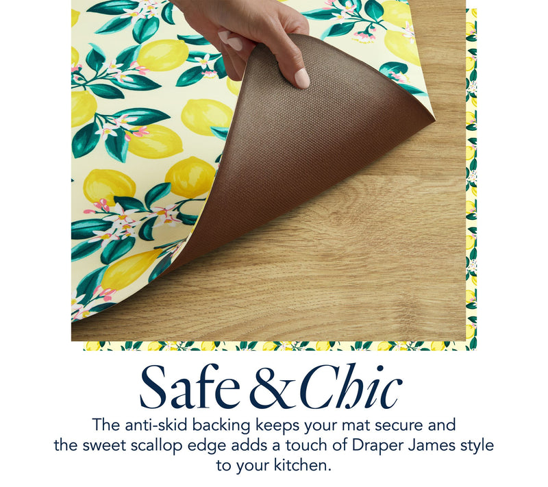 Draper James Le mon Blossom 20" x39" Anti Fatig ue Kitchen Mat — View 5