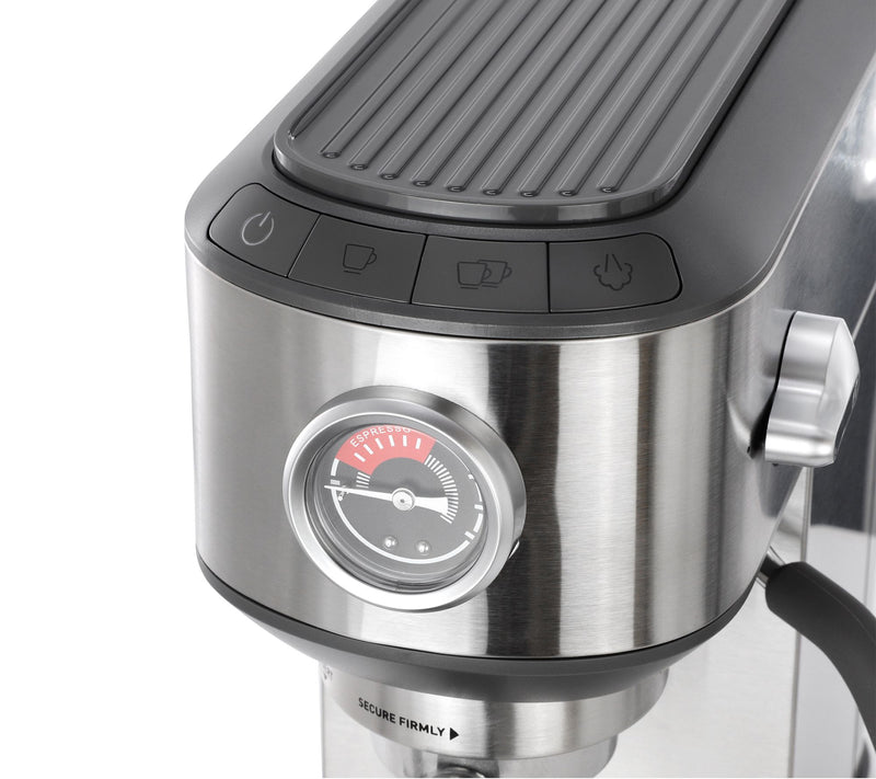 Calphalon Miniatura Espresso Machine and Milk Frother Silver — View 3