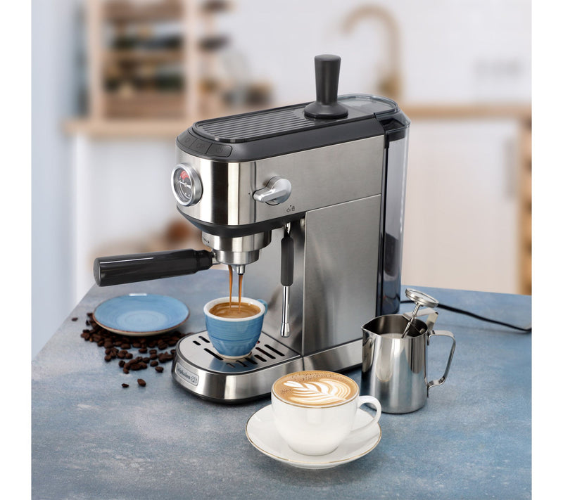 Calphalon Miniatura Espresso Machine and Milk Frother Silver — View 8