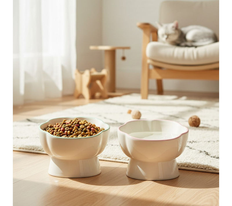 10 Strawberry S treet Set of 2 Paws Up Elevate d Pet Bowl, Sma — View 5