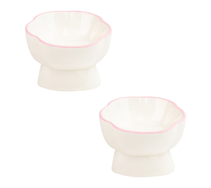10 Strawberry S treet Set of 2 Paws Up Elevate d Pet Bowl, Sma — Main view