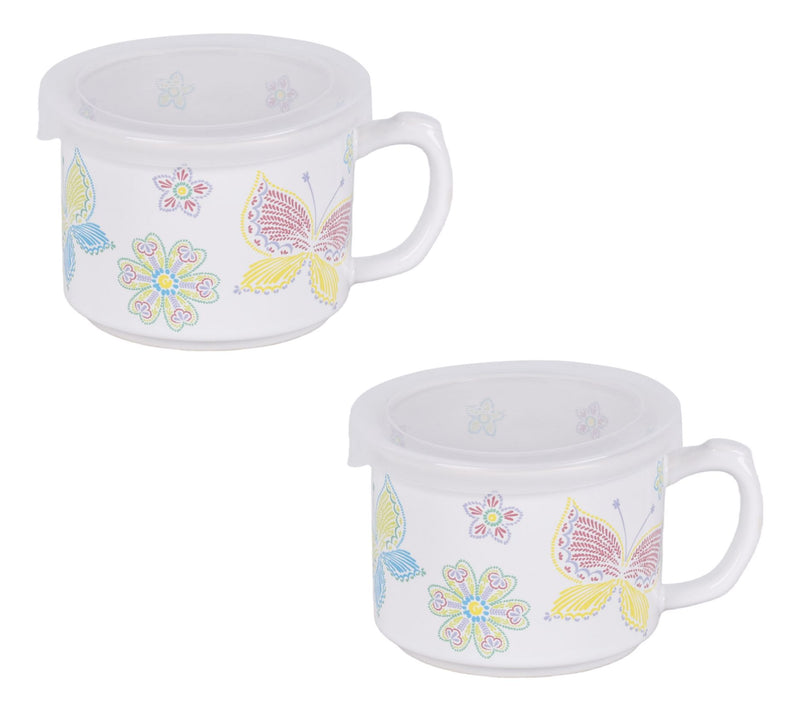 Temp-tations Set of (2) 16-oz Seal the Meal Mugs — View 11