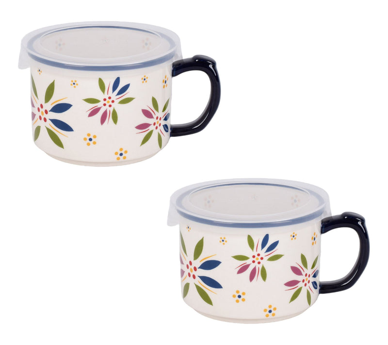 Temp-tations Set of (2) 16-oz Seal the Meal Mugs — View 14