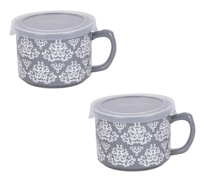 Temp-tations Set of (2) 16-oz Seal the Meal Mugs — View 15