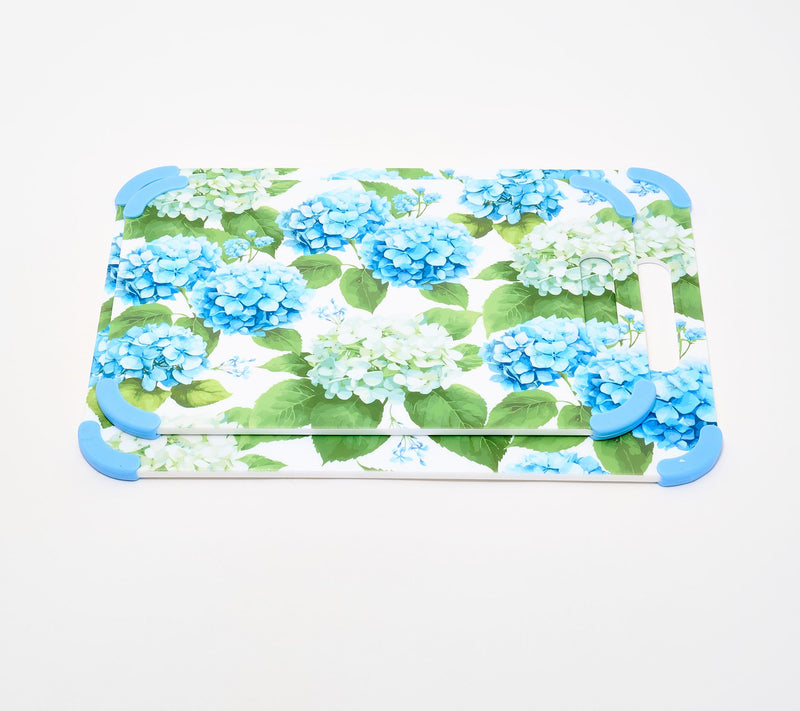 Temp-tations Set of 2 Cutting  Boards with In-Mold Pattern — View 5