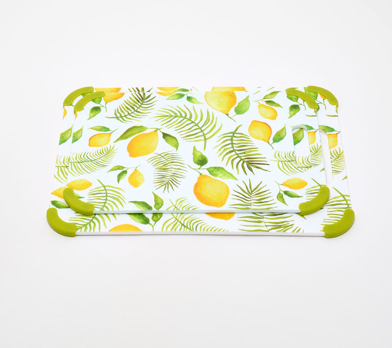 Temp-tations Set of 2 Cutting  Boards with In-Mold Pattern — View 20