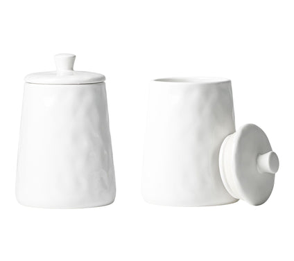 10 Strawberry Street Set of 2 Artisan Angular Canister, Medium