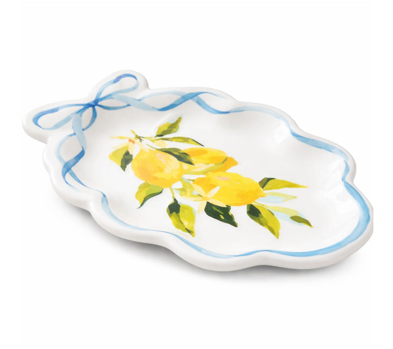10 Strawberry Street Amalfi Lemon Ribbon Oval Platter — View 2