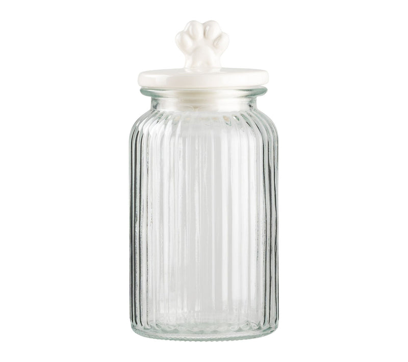 10 Strawberry Street Textured Glass Dog Treat Jar with Figural — View 10