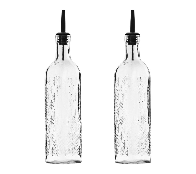 10 Strawberry Street Clear Glass Oil & VinegarCruet Bottles — View 17