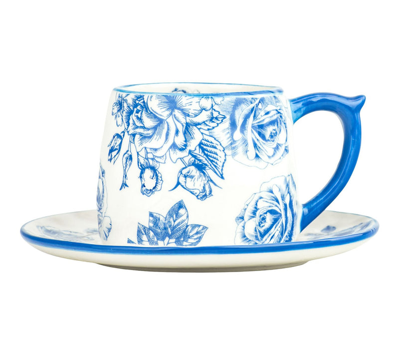 10 Strawberry Street Set of 4 Bella Tea Cup & Saucers — View 2