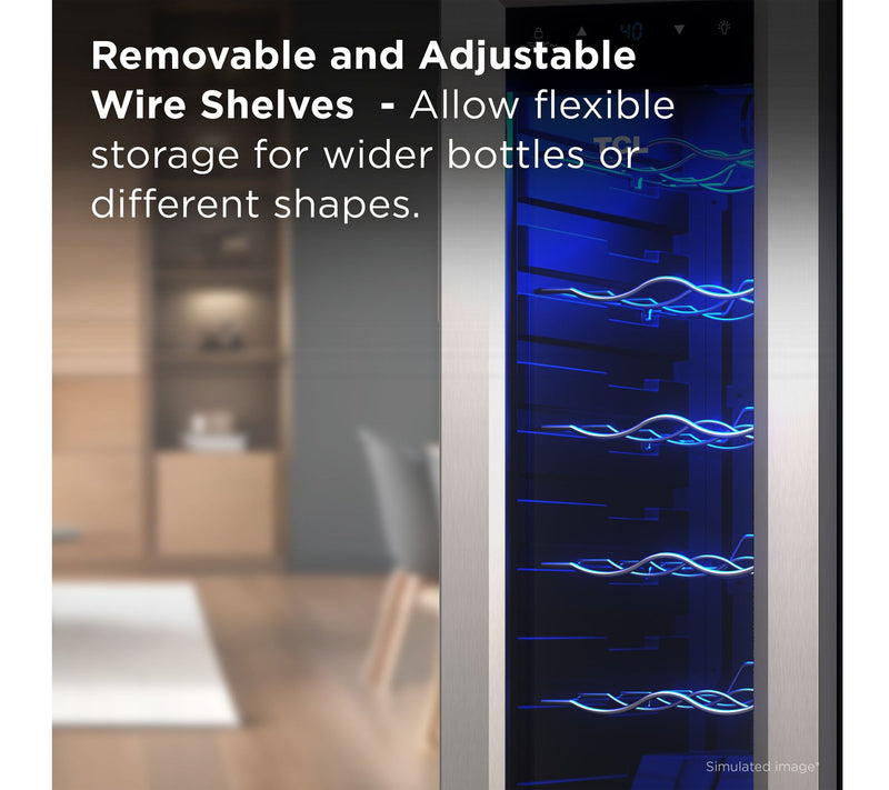 TCL 12-Bottle 1.24 Cu. Ft. Wine Cooler — View 4