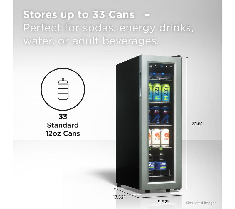 TCL 33-Can 1.24 Cu. Ft. Beverage Cooler — View 2