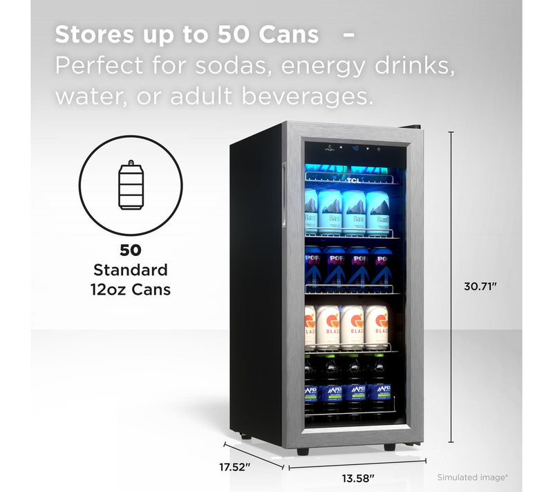 TCL 50-Can 1.8 Cu. Ft. Beverage Cooler — View 2
