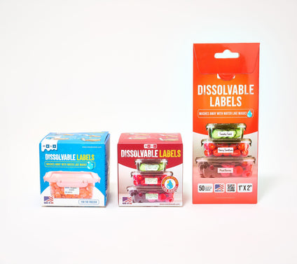 Mess Brands Set of 3 Essential Dissolvable Labels