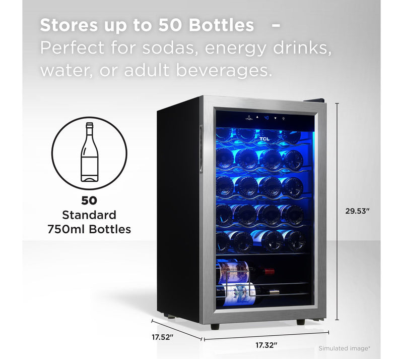 TCL 24-Bottle 2.4 Cu. Ft. Wine Cooler — View 2