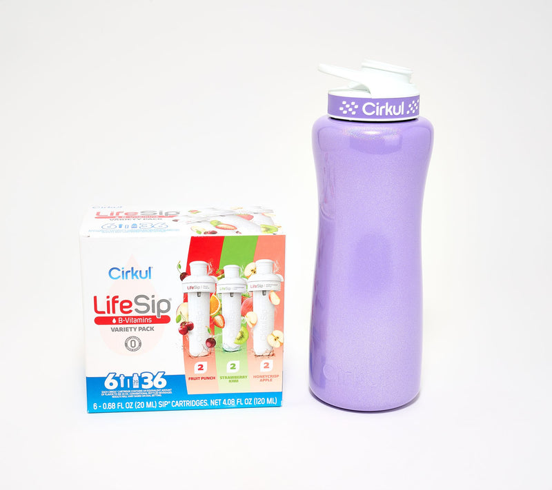 Cirkul 32-oz SS Bottle with 6 LifeSip Variety Flavors — View 14