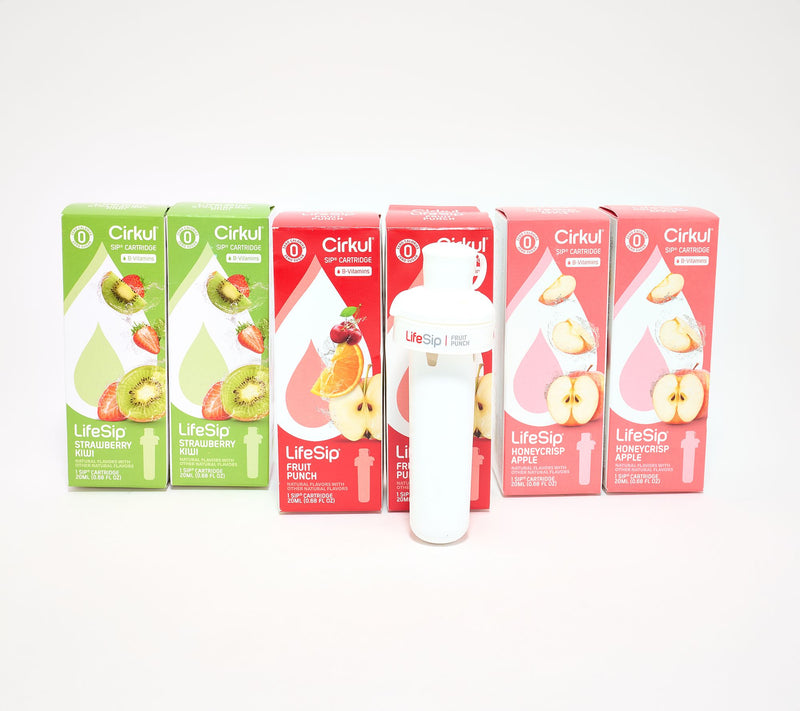 Cirkul 32-oz SS Bottle with 6 LifeSip Variety Flavors — View 9