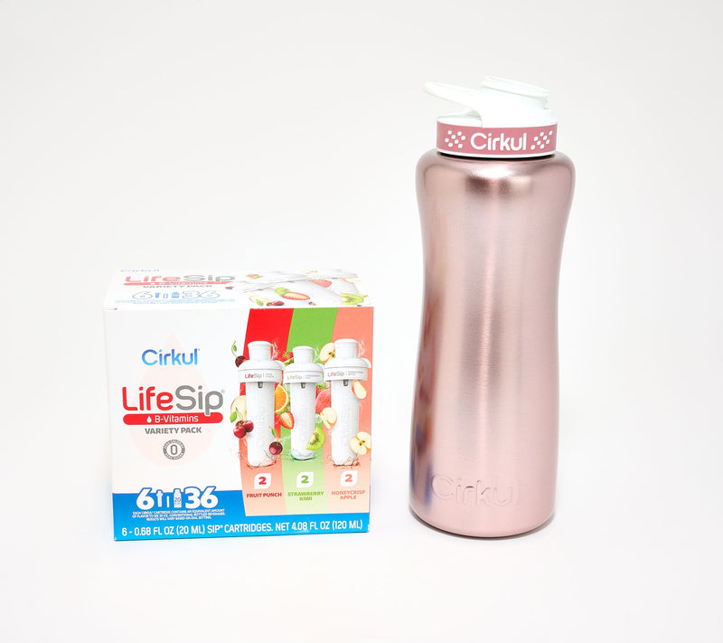 Cirkul 32-oz SS Bottle with 6 LifeSip Variety Flavors — View 15