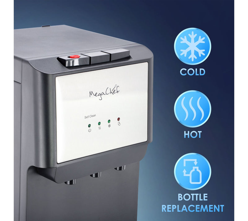 MegaChef 5 Gal Hot and Cold Water Bottom Load Water Dispenser — View 6