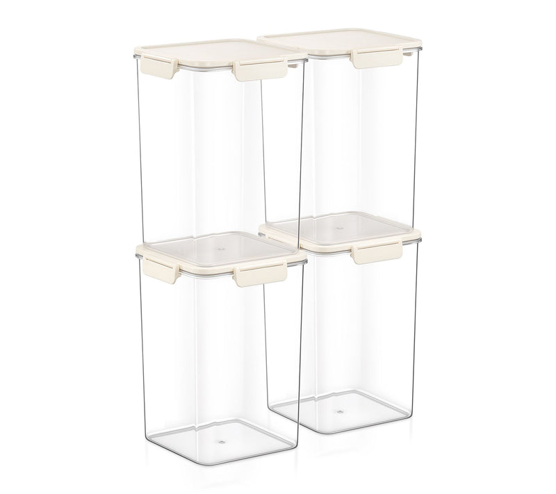 Sorbus Airtight Plastic Food Container, Tall Square 9.45" -4Pk — Main view