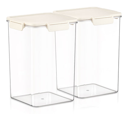 Sorbus Airtight Plastic Food Container, Tall Square 9.45" -2Pk