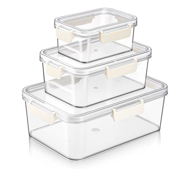 Sorbus Airtight Plastic Food Container Rectangle -3Pk — View 10