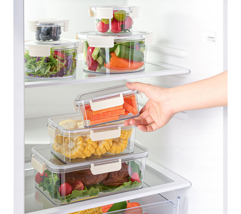 Sorbus Airtight Plastic Food Container Rectangle -3Pk — View 2