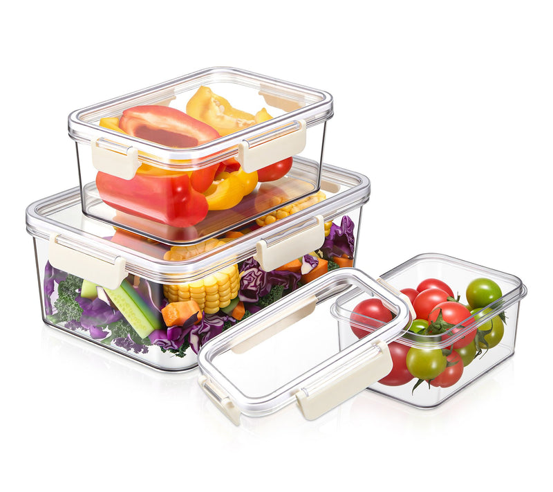 Sorbus Airtight Plastic Food Container Rectangle -3Pk — View 6