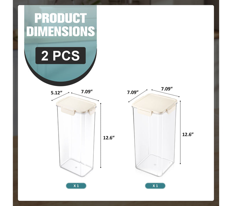 Sorbus Airtight Plastic Food Container Extra-Large Tall - 2Pk — View 3