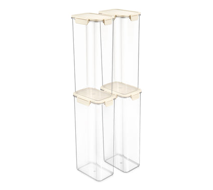 Sorbus Airtight Plastic Food Container, 12.6" Extra-Tall -4 Pk