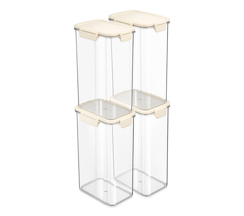 Sorbus Airtight Plastic Food Container, Tall Rectangle -4 Pack — View 10