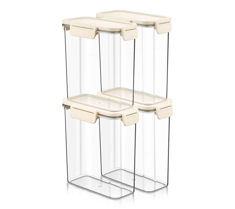 Sorbus Airtight Plastic Food Container Medium Tall Narrow 4Pk — Main view