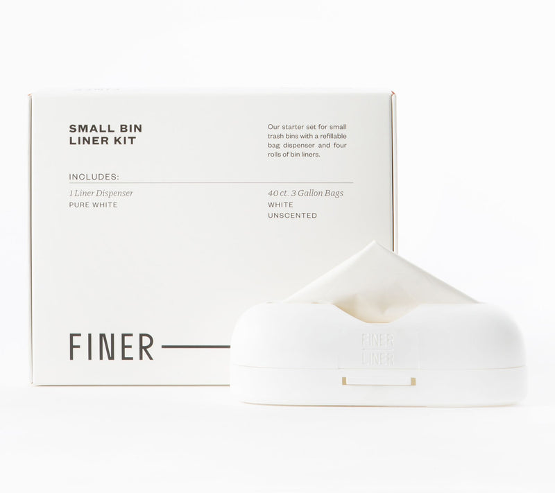 Finer Liner Set of 2 Small Waste Bin Liner Kits w/ Dispensers — View 4