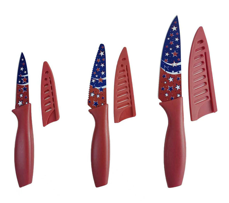Temp-tations Set of (3) 6",4",3.5" Fruit Knives — View 6