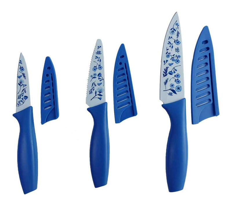 Temp-tations Set of (3) 6",4",3.5" Fruit Knives — View 9