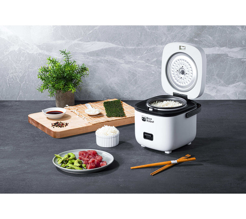 Bell+Howell Rice Robot 4-Cup Rice Cooker w/ Steam Tray & Recipes — View 6